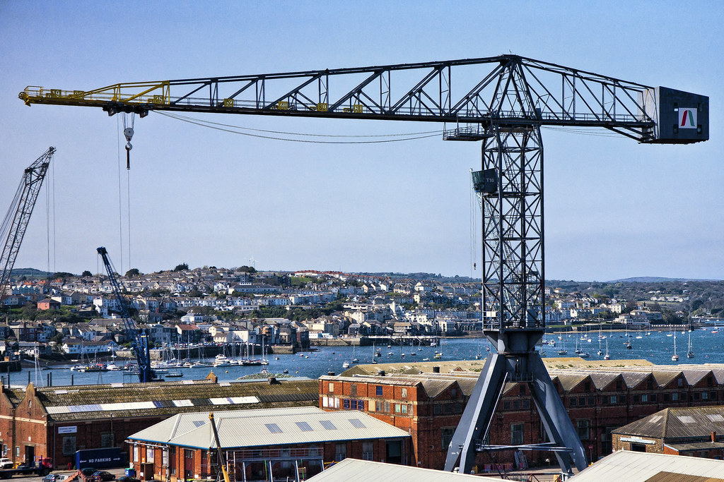 Falmouth Ship Yard cranes From Wikipedia, Falmouth is famo… Flickr
