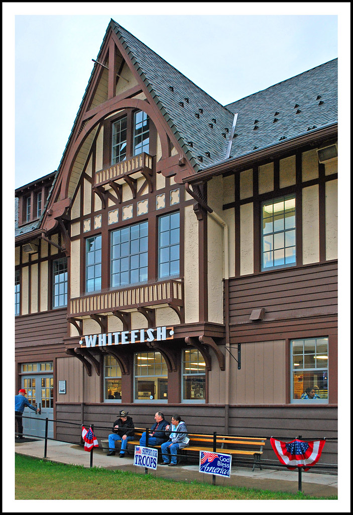 Whitefish Montana train station Whitefish, 20 miles west o… Flickr