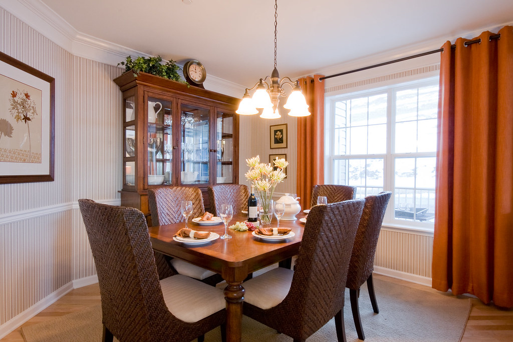 Model Home Dining Room Taken in a new home community in … Flickr