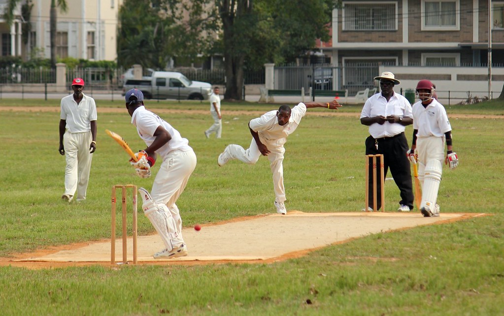 Cricket Matches on Queens Park Savannah Trinidad Raymond Cunningham