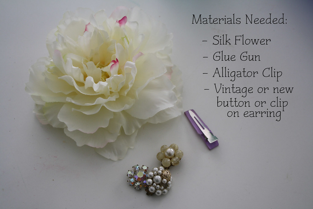 Silk Flower Hair Clip Tutorial Trisha B Designs Flickr