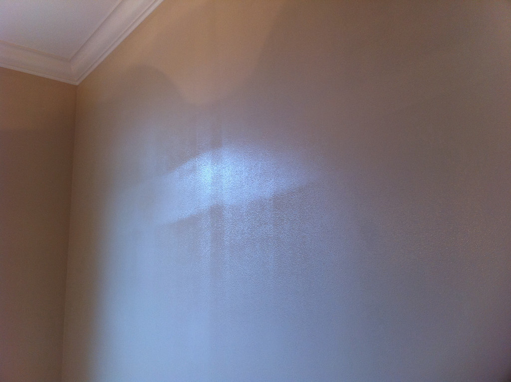 1 primer, 3 finish This was bare drywall rolled with wall … Flickr