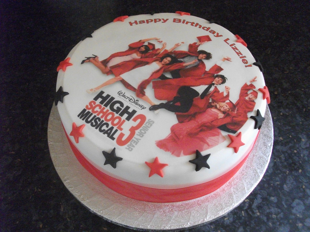 High School Musical Birthday Cake An 8" Chocolate sponge c… Flickr