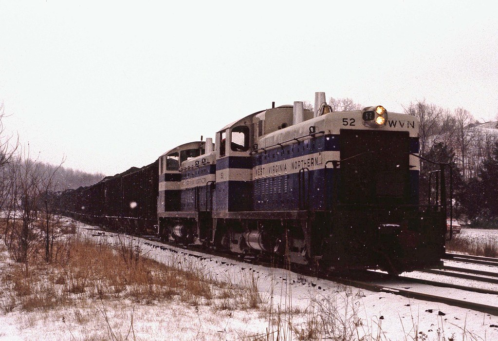West Virginia Northern NW2 52, with coal, Tunnelton 18 JanPS a