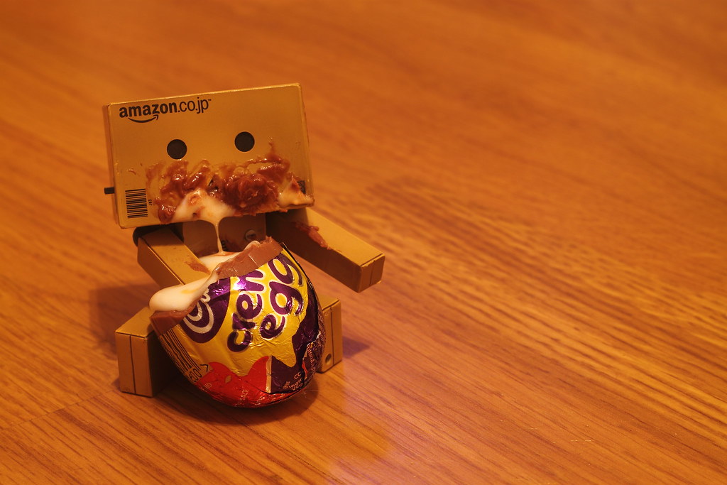 Danbo cream egg Cadburys cream egg....how do you eat yours… Flickr