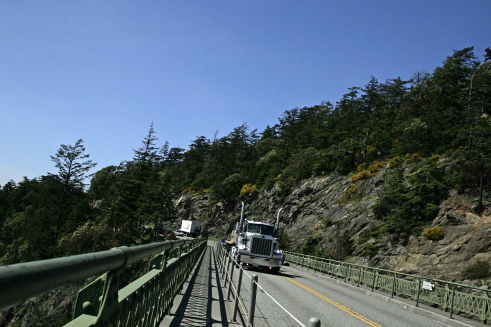 Deception Pass bridge & trucks Angela (Joyce) Sampson Flickr