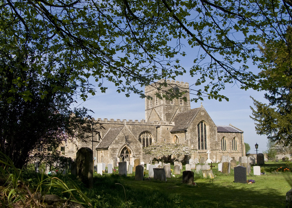Buckland, Oxfordshire A fine spring afternoon, the Norman … Flickr
