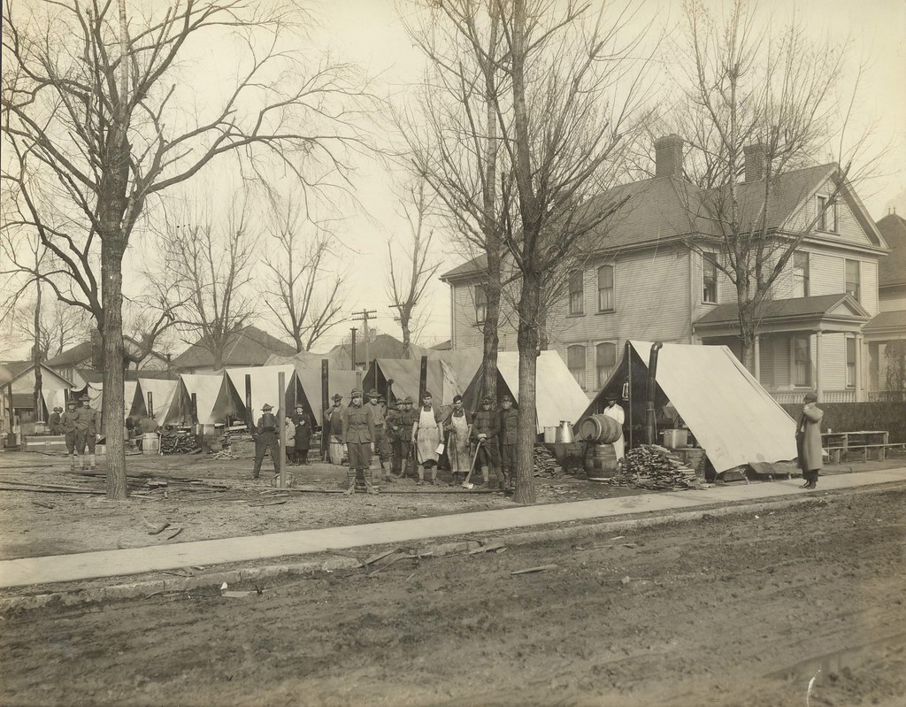 Militia Camp, Dayton, OH 1913 Flood Militia Camp, Dayton… Flickr