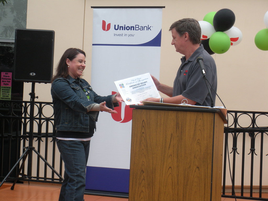 A Certificate of Recognition Start! Orange County Heart Walk Flickr
