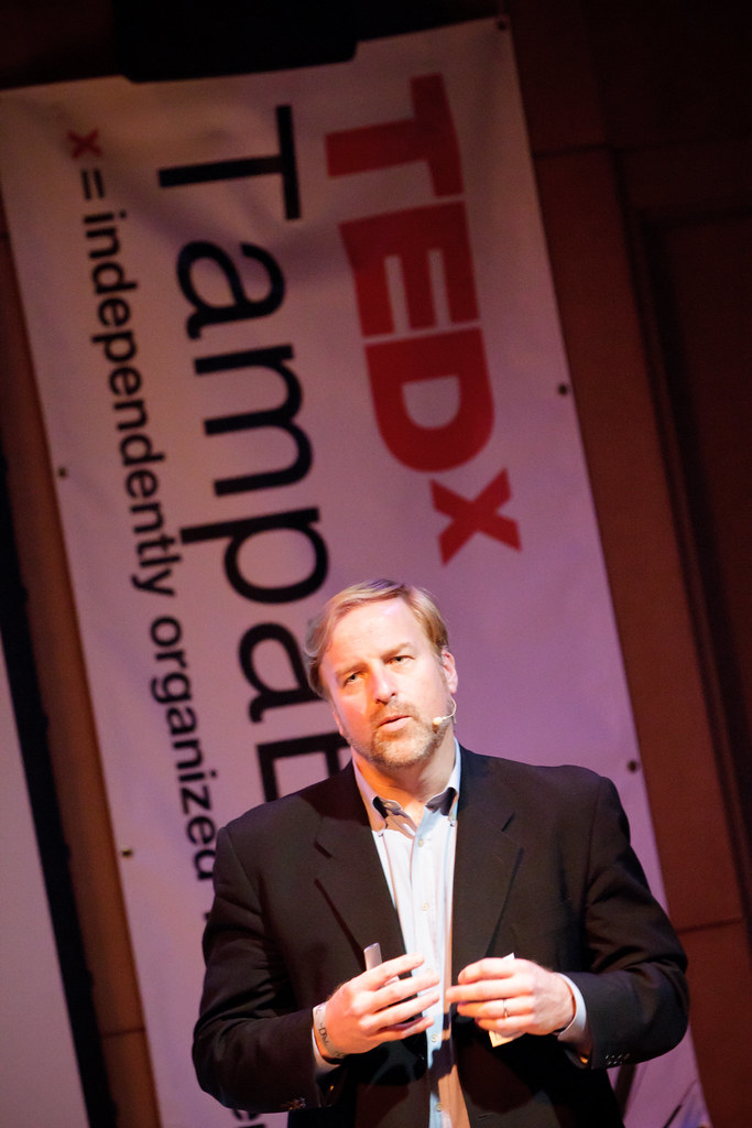 Anthony Flint presenting at TEDxTampaBay 2011 TEDx TampaBay Flickr