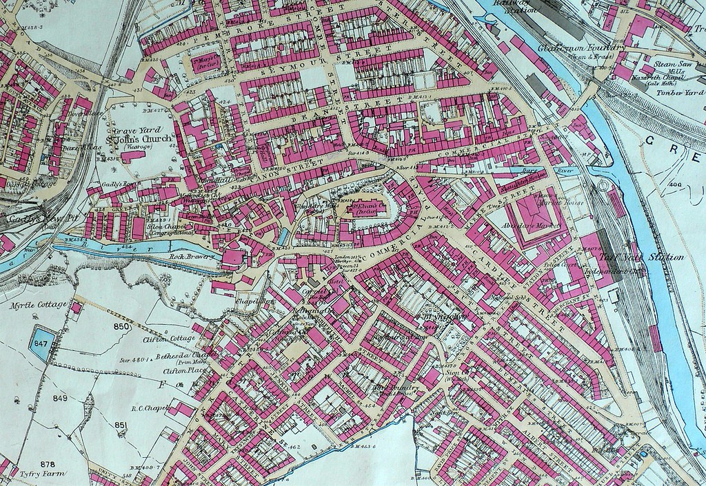 Aberdare Ordnance Survey Map 1868 The TVR station on r… Flickr