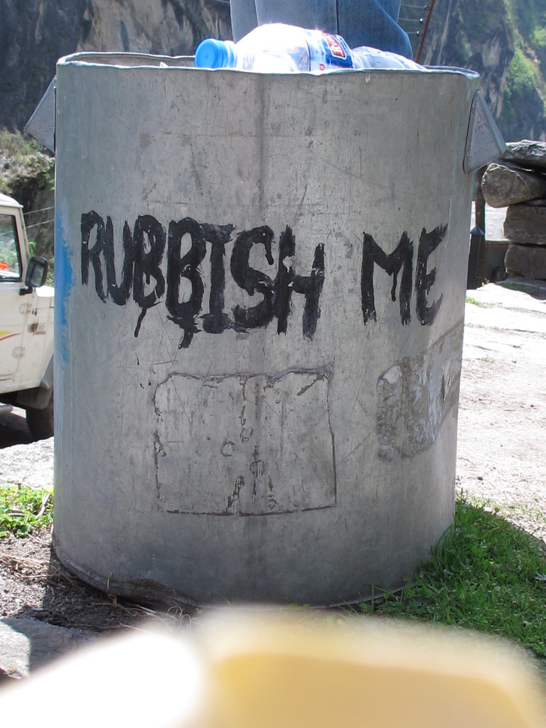 "Rubbish me" The usual text (if any) on Nepalese and India… Flickr