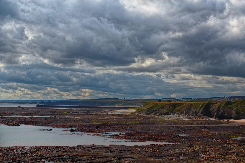 Shoreline at low tide, BerwickuponTweed, Northumberland,… Flickr