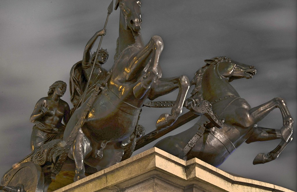 Horses statue of Big Ben Yves Merckx Flickr
