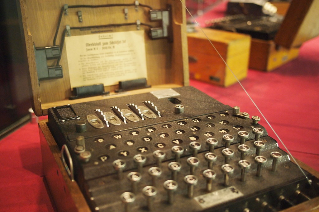 Enigma One of several original Enigma machines on display … Flickr