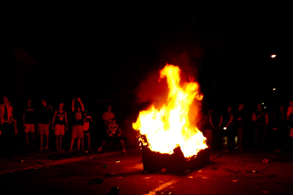 Couch burning We won a national title, after all... Shea Henning