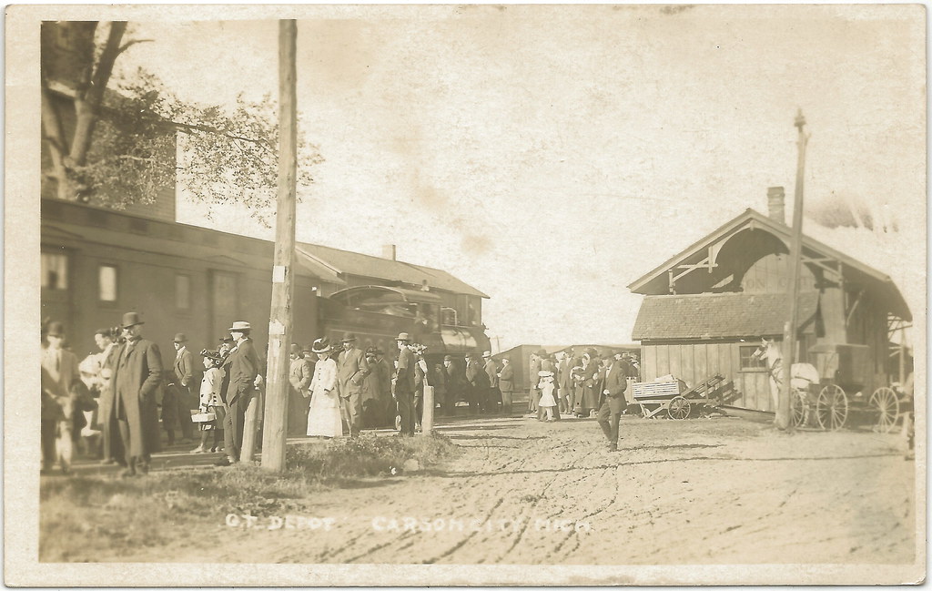 NE Carson City MI RPPC Montcalm County GTWRR Grand Trunk W… Flickr