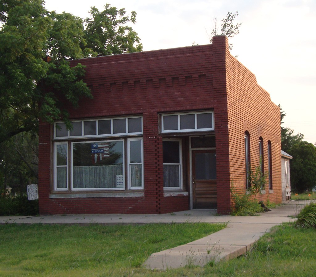 Old Beaumont State Bank and Post Office 67012 (Beaumont, K… Flickr