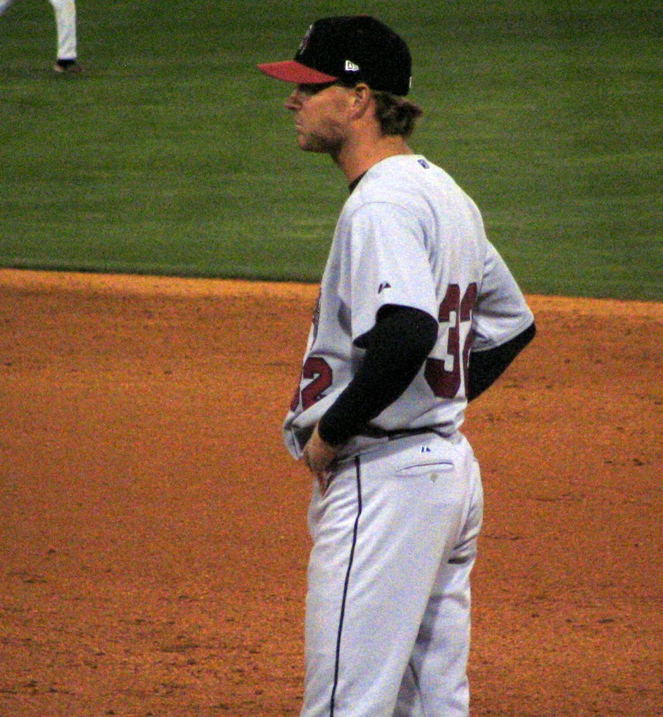 Ron Mahay steps up to the 1st base coaches box the day's f… Flickr