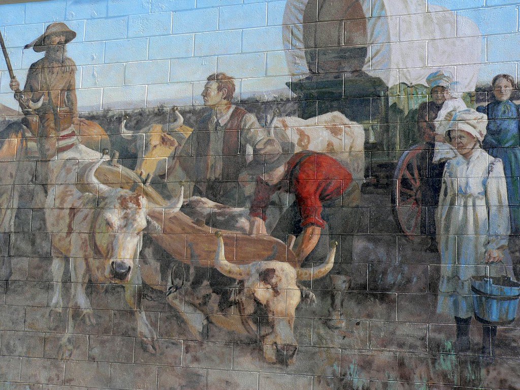 The Shortcut by Don Grey Oregon Trail Mural Detail in Vale… Flickr
