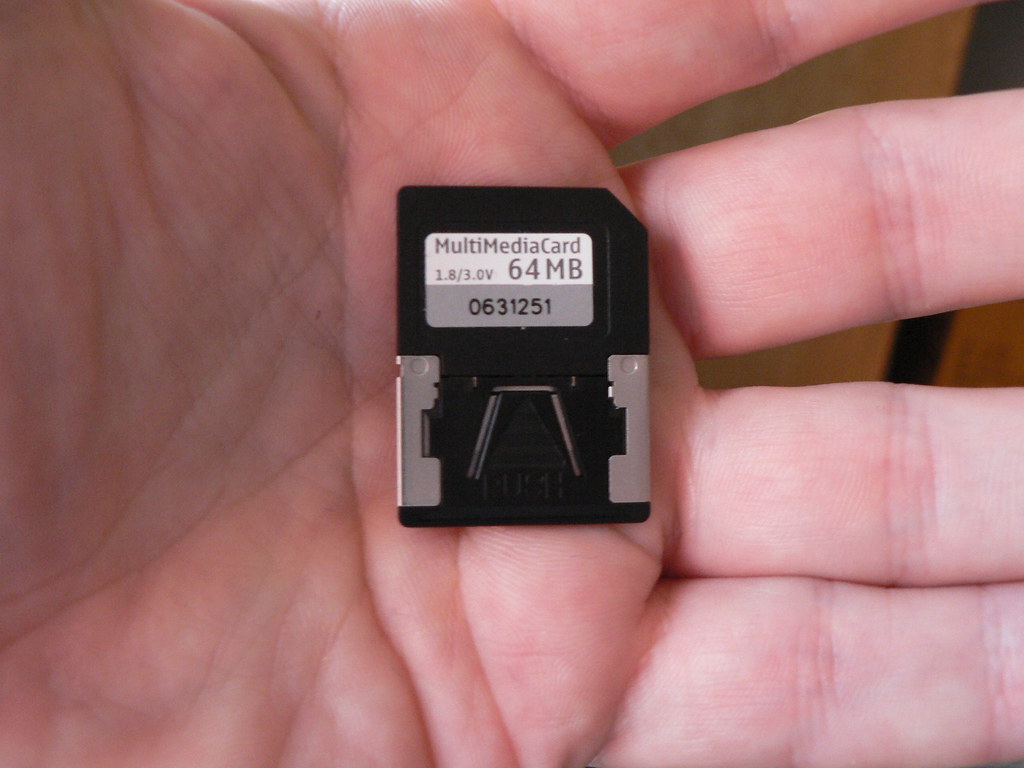 MMC MultiMedia Card This is a half size multimedia card … Flickr