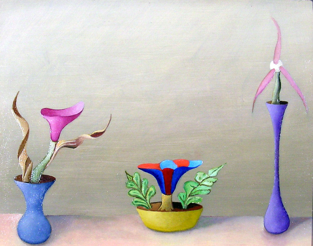 Alphonse Lane, Olive Mist 17"w X 14"h Oil on Birch Panel Flickr