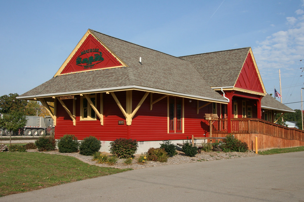 Train Depot Montrose, MI Restored train depot in Montrose… Flickr