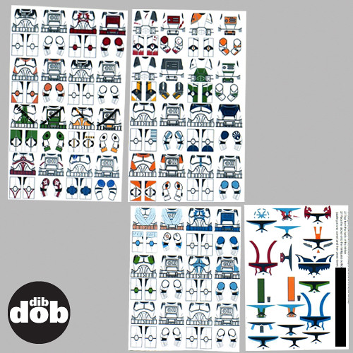 Custom STAR WARS LEGO Clone Decal Sticker Set. a photo on Flickriver