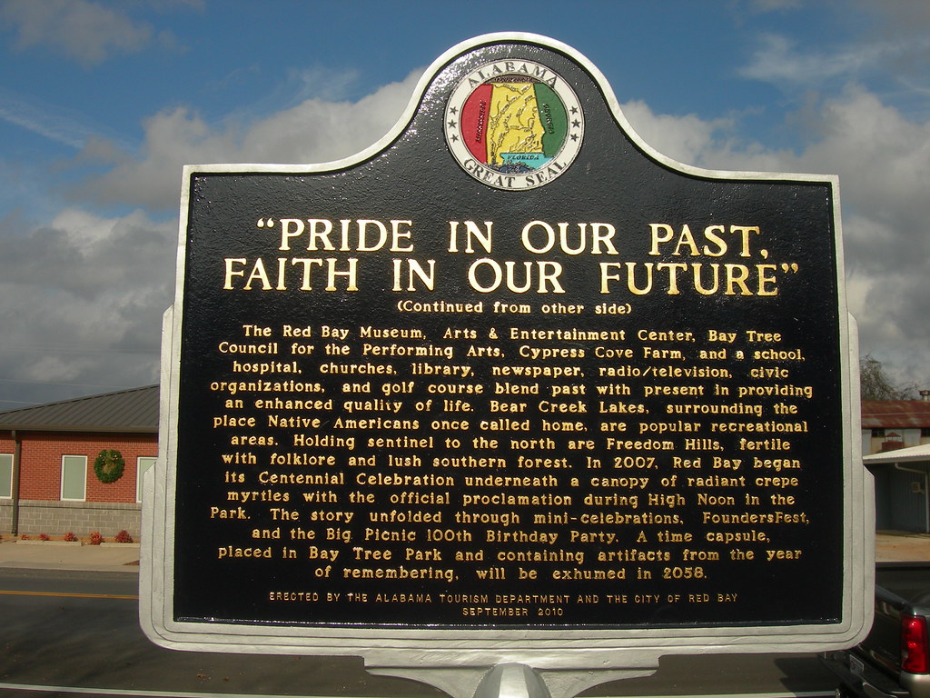 Red Bay, Alabama Historic Marker Placed in 2010 in the cit… Flickr