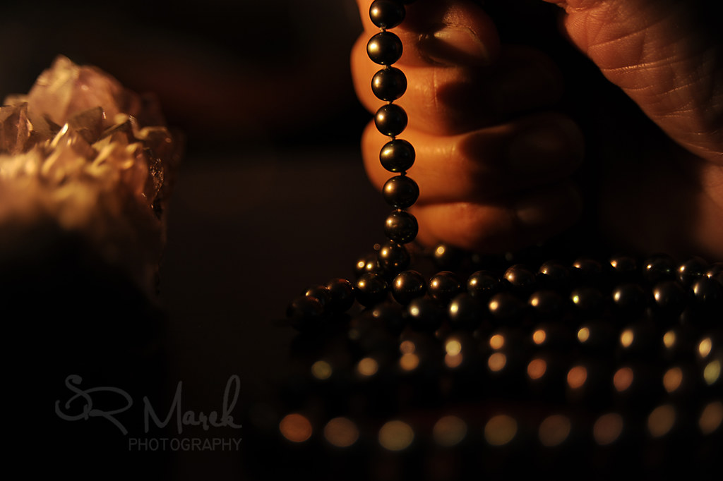 Prayer beads Taken with candle light and tree light. Macro… Sandra Flickr