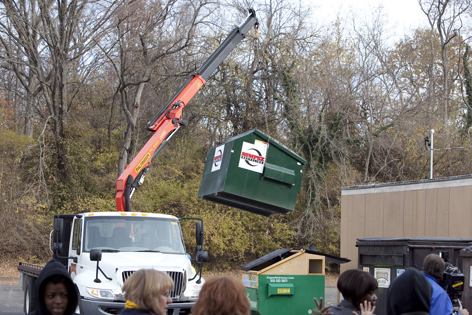 Rumpke delivers the first dumpster! Keep Cincinnati Beautiful Flickr