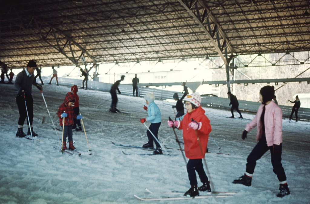 Manmade Ski Slope A covered artificial ski slope near Saya… Flickr
