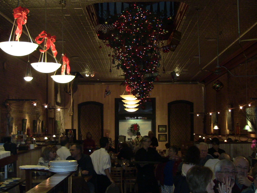 Upside down Christmas tree Wood Fire restaurant Dowagaic M… Flickr