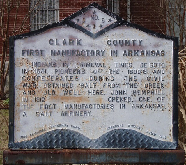 Clark County Salt Industry Marker (Arkadelphia, Arkansas) a photo on Flickriver
