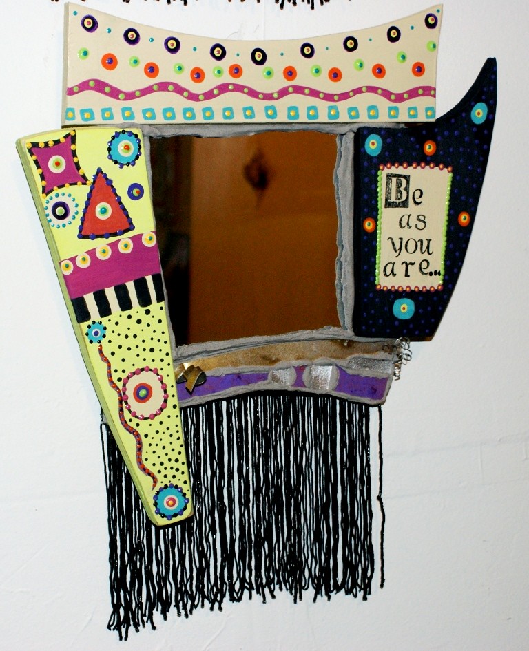 Finally !!! Be as you are... mosaic wood art mirror Flickr