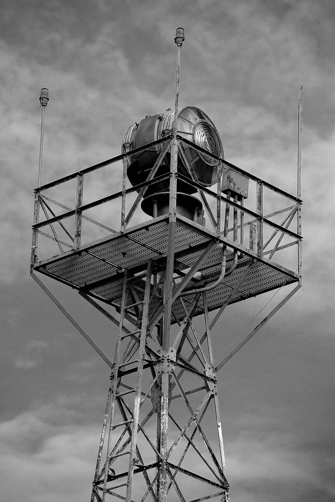 Rotating airport beacon at CuthbertRandolph Airport, Cuth… Flickr