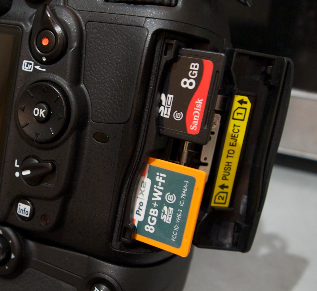 EyeFi enabled DSLR settings Dual SD card slots on the Nik… Flickr