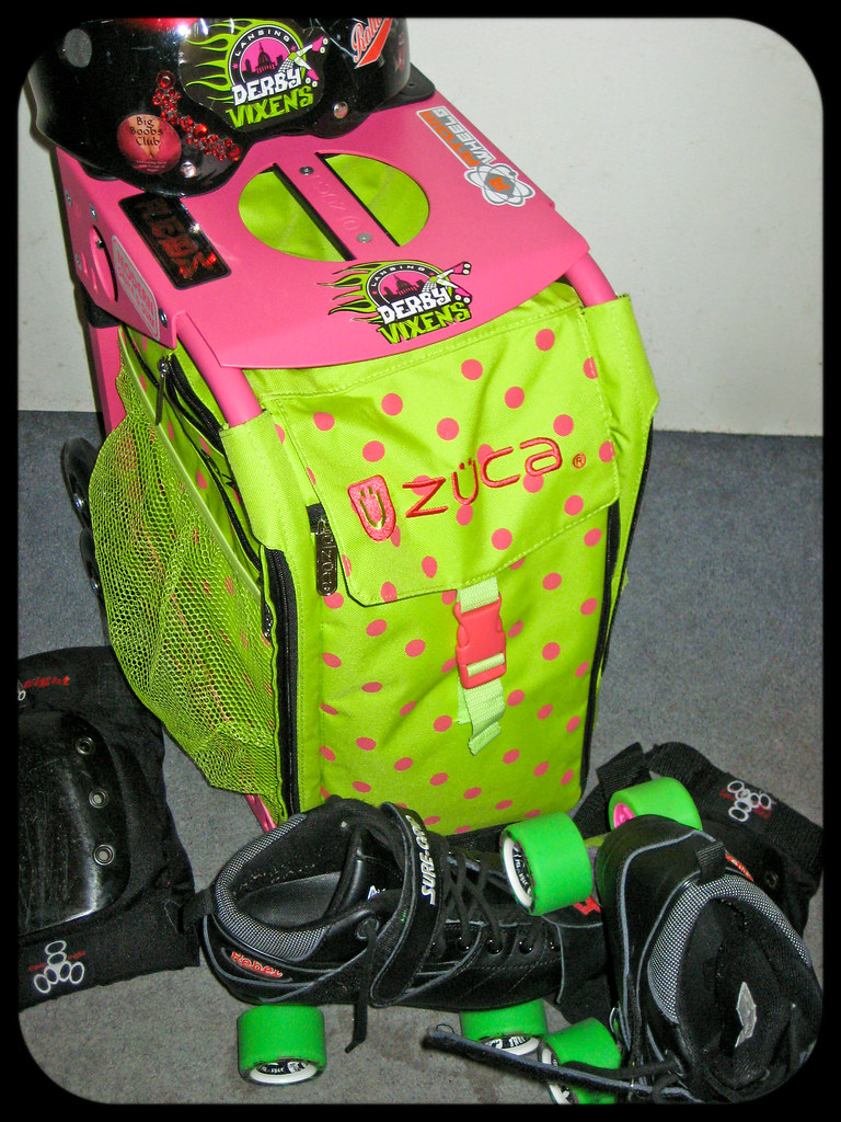 My Zuca bag for Roller Derby gear! Kate Sumbler Flickr