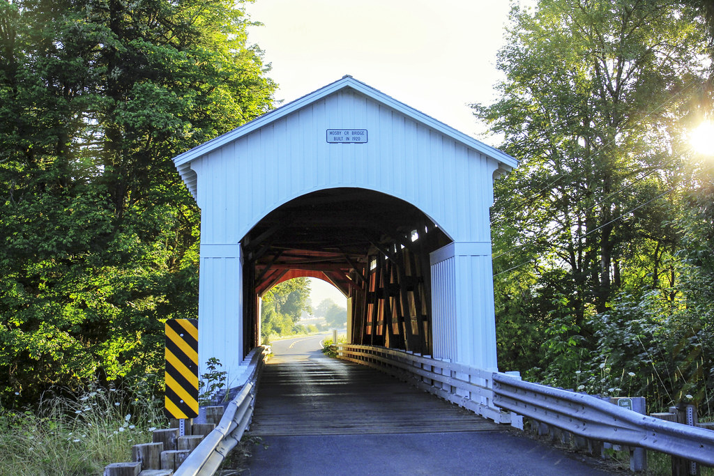 Mosby Creek Covered Bridge,Oregon Also known as Layng Brid… Flickr