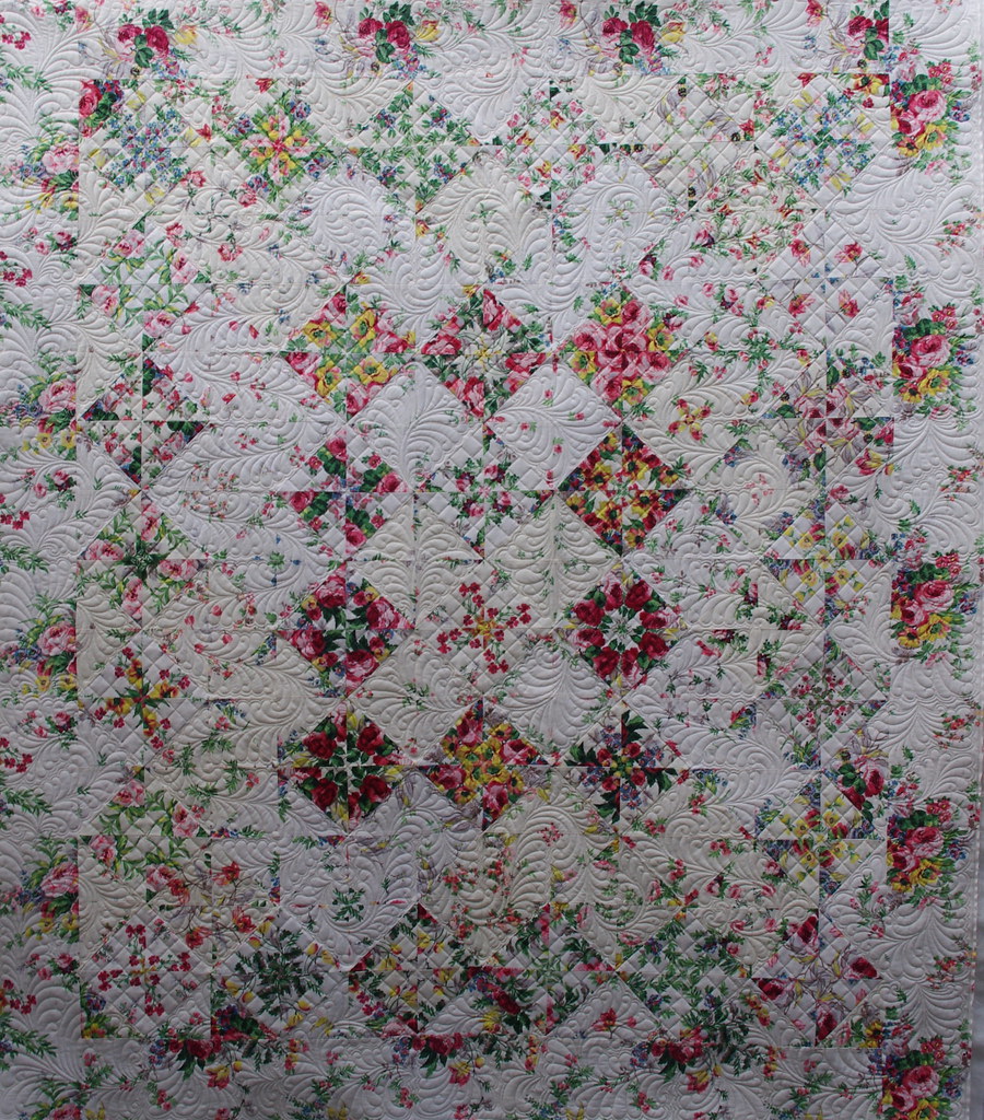 Vintage Linen Quilt Karen Terrens