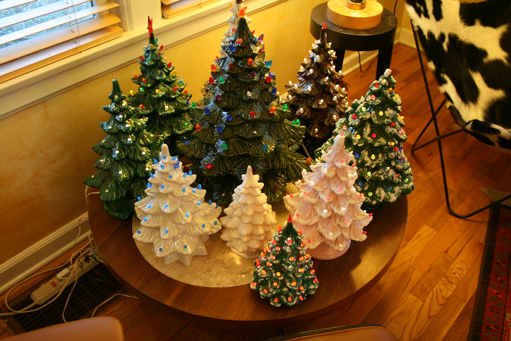 Ceramic Christmas Trees 2010 Instead of the aluminum chirs… Flickr