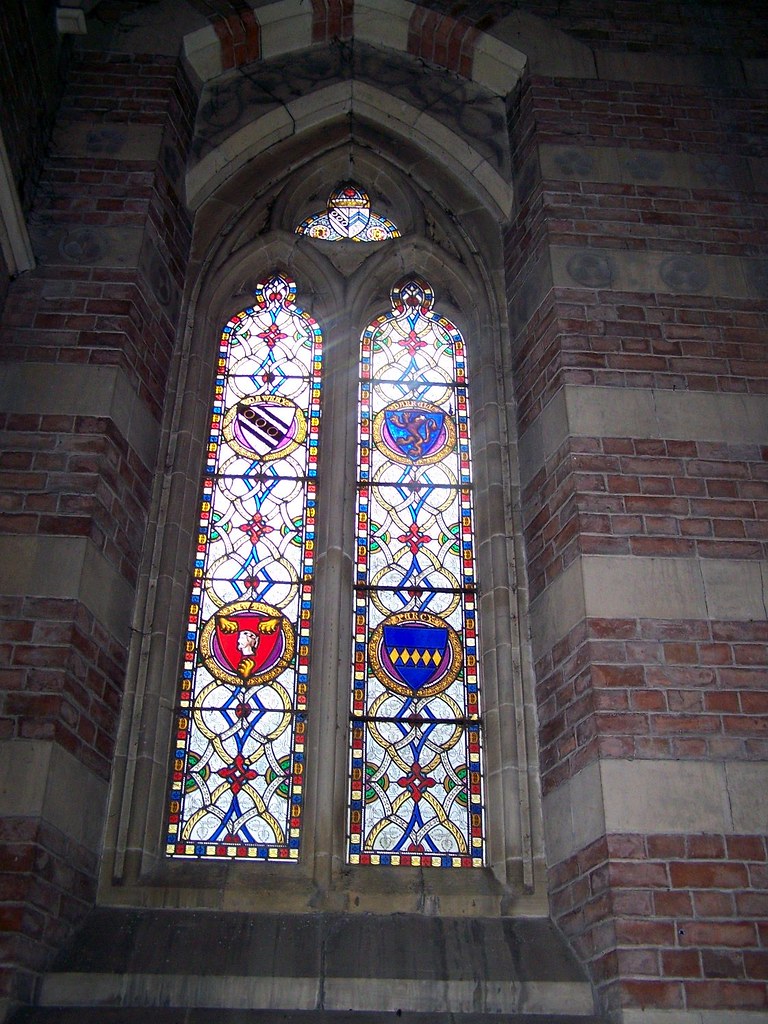 Yorkshire, Baldersby St James West windows designed by Wil… Flickr