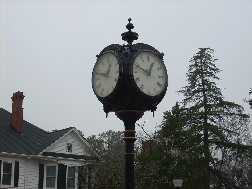 Lillington Clock The clock in the town hall lawn in Lillin… Flickr