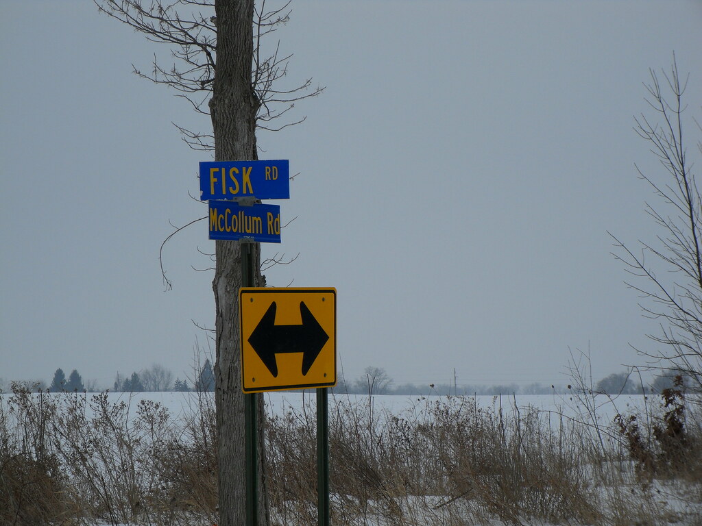 Street Sign Fisk Road & McCollum intersection. It's a dead… Flickr