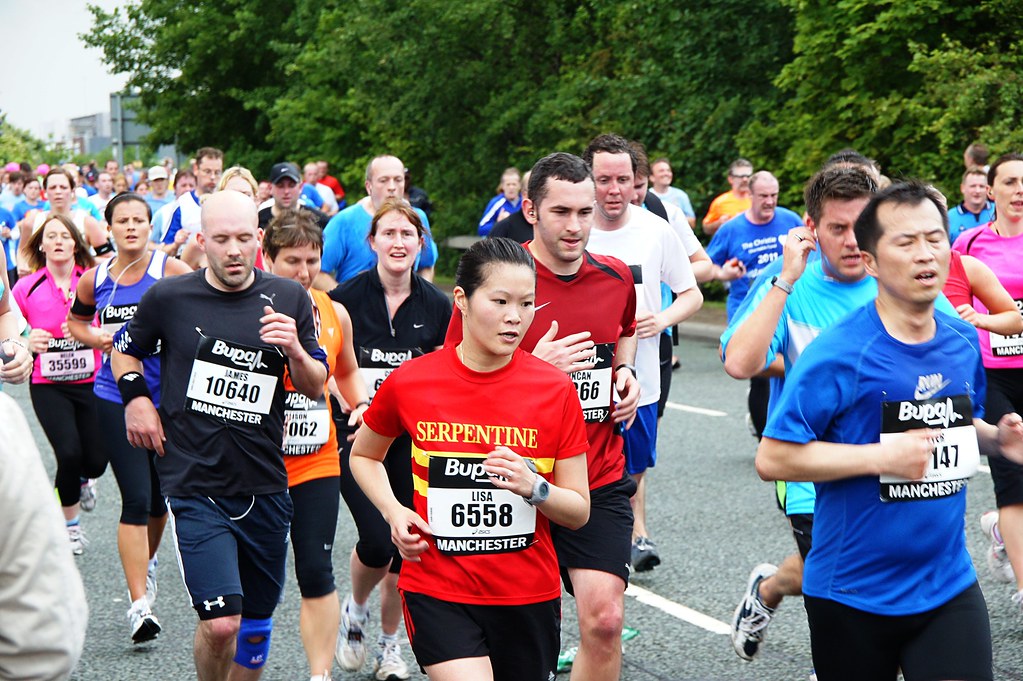 Runners Great Manchester Run 2011 Runners concentrating o… Flickr