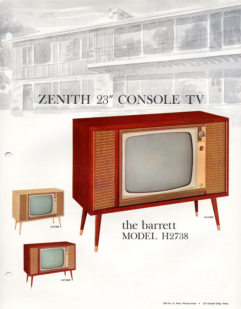 Zenith Barrett Console TV, 1960's Roadsidepictures Flickr