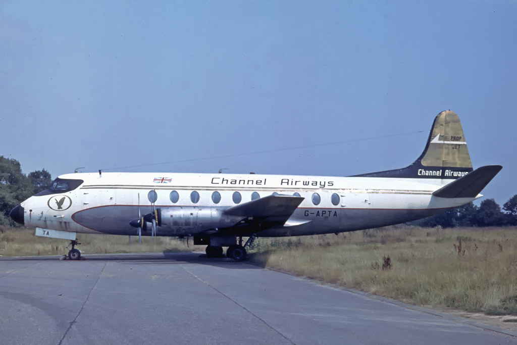 VISCOUNT GAPTA CHANNEL AIRWAYS This Viscount 702 seen WFU… Flickr