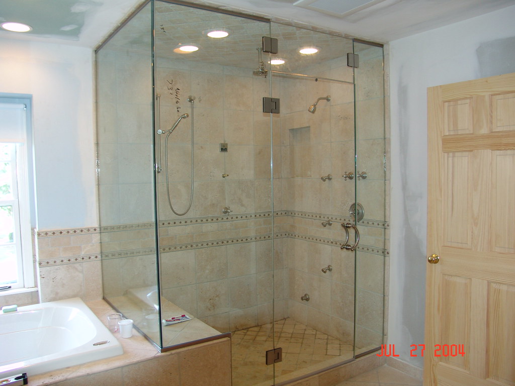 Heavy glass frameless steam showerdoor rig2011 Flickr