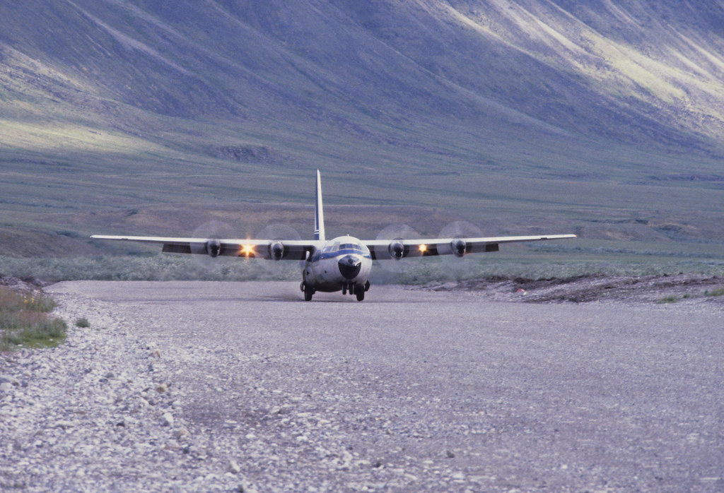 Anaktuvuk Pass, AK 9, C130 Taking off Ed Denbow Flickr