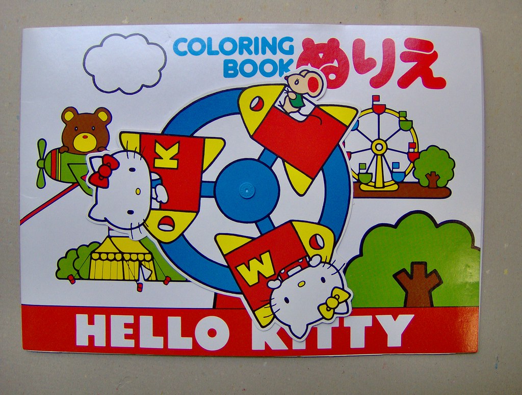 sanrio vintage hello kitty COLORING BOOK Vintage mint item??? Flickr